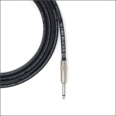 Revelation Cable Co. -  Black BTPA CA-0446 - 15ft Straight to Straight Instrument Guitar Cable image 1