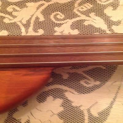 Wishbass Fretless Handmade 2010 Natural Cherry Left Handed image 12