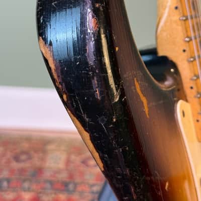 ORIGINAL 1957 Fender Stratocaster - Sunburst w/ OHSC Vintage - SEE VIDEO image 17