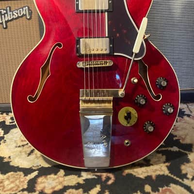 Ibanez “Lawsuit Era” Model 2457 ES355 Style MIJ Original Vintage 1976 - Cherry Red OHSC image 2