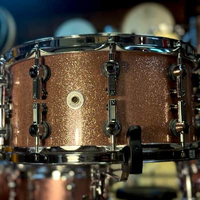 Sonor SQ2 14x7 Vintage Maple Snare Drum - Champagne Sparkle Lacquer image 3