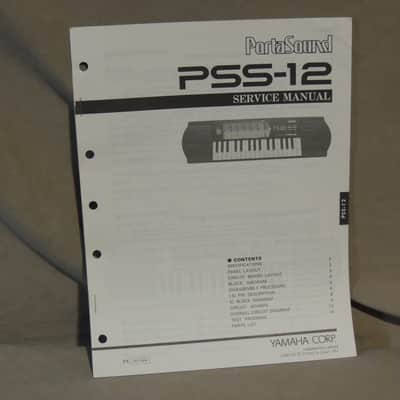 Yamaha PortaSound PSS-12 Service Manual [Three Wave Music]