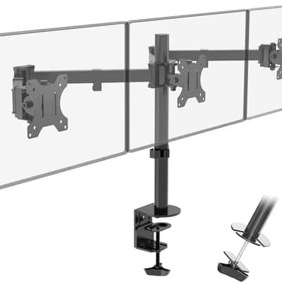 Braccio supporto triplo Monitor 2022 - black image 3