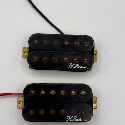 B.C. Rich Bronze Series Branded Humbucker Pickup Set 2000’s - Black image 1