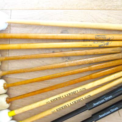 Timpani Mallets Lot (x5 pair + 1 single) Slingerland Ludwig Balter American Drum Liberty One image 3