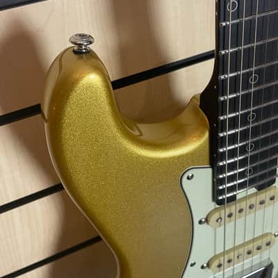 Schecter Nick Johnston 10th Anniversary Traditional HSS AS Atomic Saffron Electric Guitar Made in Indonesia image 6