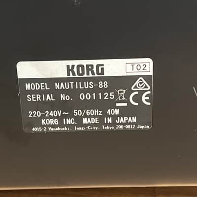 Korg Nautilus 88 Music Workstation Keyboard Serial No: 1125 | Second Hand image 12