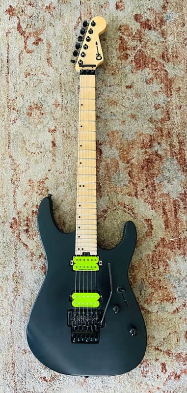 Charvel DK24 HH Pro Mod Satin Black 2018 - Black image 1