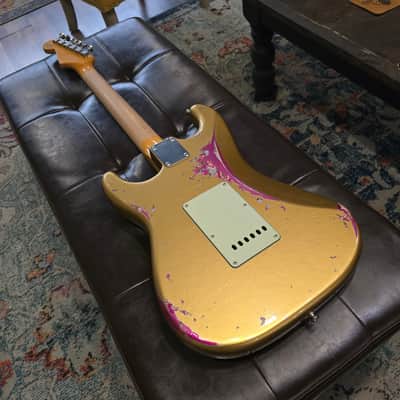 2016 Fender Custom Shop - Wildwood 10 - '61 Strat - Heavy Relic - Aztec Gold / Pink Paisley - Cruz Pickups image 14