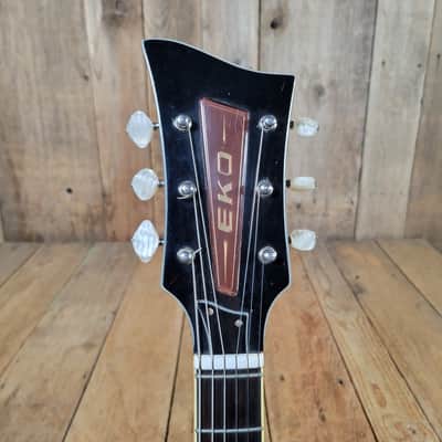 Eko Barracuda 290 1963 Excellent w/ Ibanez Hard Case - Amber Sunburst image 5
