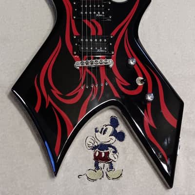 B.C. Rich Kerry King Signature Warlock - Black/Red Flame image 1
