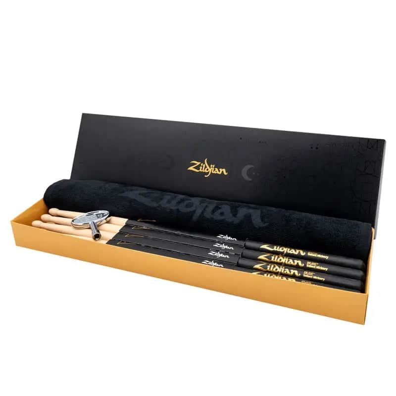 Zildjian 5B Dip Drum Stick Bundle - 4 Pairs w/FREE Towel & Drum Key image 1
