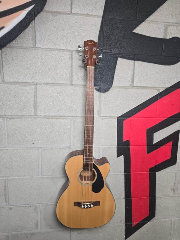 Fender CB-60SCE Acoustic-Electric Bass with Laurel Fretboard 2010s - Natural image 1