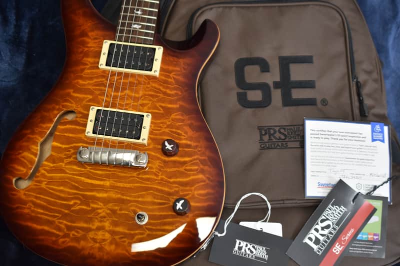 PRS SE Custom 22 - Quilt Top - Semi-Hollow - Sunburst - w/ PRS Gig bag image 1