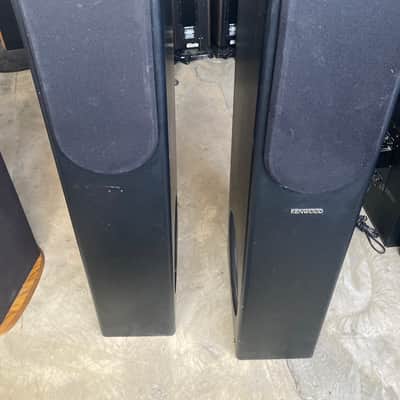 Vintage kenwood floor speakers pair Kvs 407 1994 - Black image 1