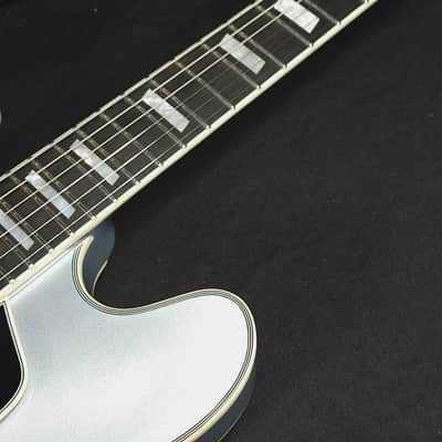 Eastman T64 Trapeze Iced Blue Metallic Hollowbody Electric w/Gig Bag image 9