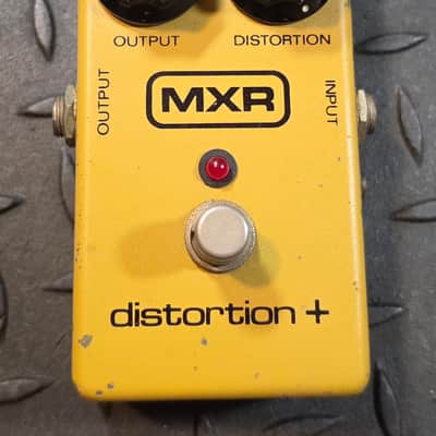 MXR Distortion + 1981 Block Logo LED Power Jack Vintage image 2