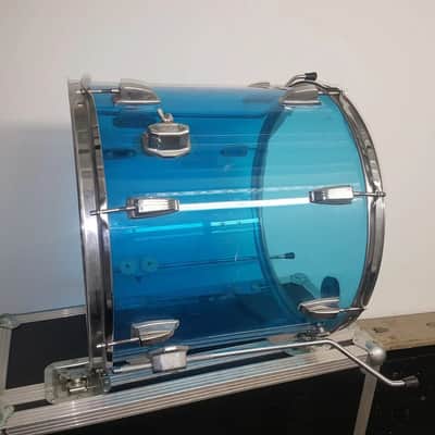 70's LUDWIG BLUE VISTALITE 18 " TOM - made in USA image 6