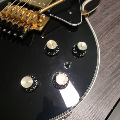 Burny Les Paul Cstom with Floyd Rose 2000's - Black image 5