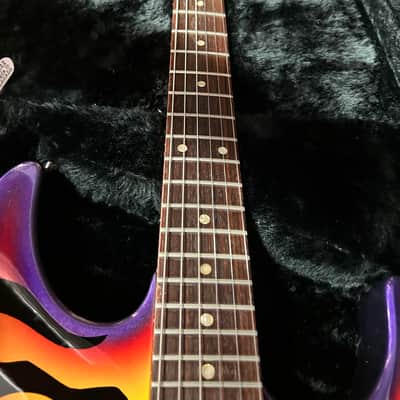 Vintage ESP George Lynch Sunburst (Purple) Tiger Signature image 3