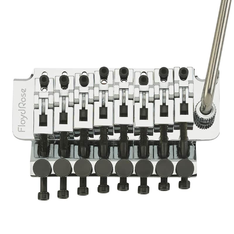 Authentic Floyd Rose 8-String Tremolo System - Chrome image 1
