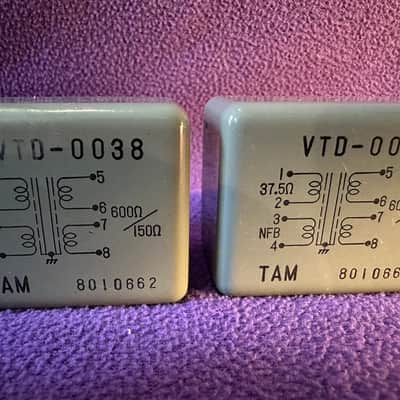 TAMURA TAM Radio VTD-0038 Output-transformers (Pair) ! Finest Marinair-style audio-transformers. Very rare! Tested and perfectly working! Usable as MC Step-up transformer ?! image 2