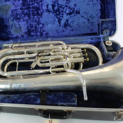 Besson New Standard Compensating Euphonium SILVER NICE! image 1
