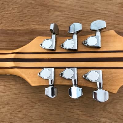 Vintage 70’s Samick Johnny Pro II Electric Solid-body Guitar Neck trough w. Gibson Strings image 10