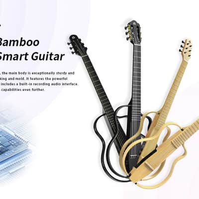 Natasha Bamboo Smart Guitar NBSG (Natural) - Nylon Wireless Smart Guitar  2024 - Satin image 8