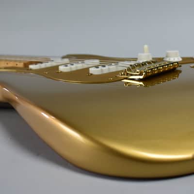 Circa 1989 Fender Stratocaster Custom Shop H.L.E Gold '57 RI #313 Guitar w/OSHC image 9
