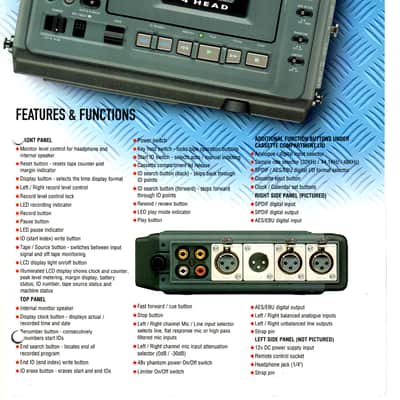 HHB Professional Portadat PDR-1000 Portable  DAT Recorder  with new DAT tapes image 7