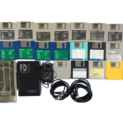 RARE 1992 Ketron Lab Solton FD1 MIDI Controlled MS-Series Floppy Disk Drive With Disks for Ms5 Ms50