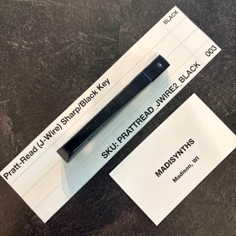 ORIGINAL Pratt Read Replacement SHARP/BLACK Key (J-Wire Keybeds) for ARP 2500/2600, Moog Minimoog, Oberheim OBX/OBXa/OB8, Sequential Prophet-5/10, PPG Wave 2.2, EML 500, and more image 1