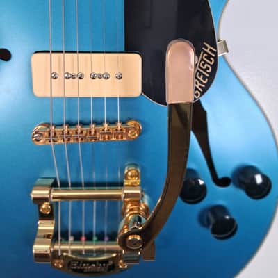 Gretsch G2655TG-P90 Limited Edition Streamliner Center Block Jr. with Bigsby 2018 - Present - Riviera Blue Satin image 3