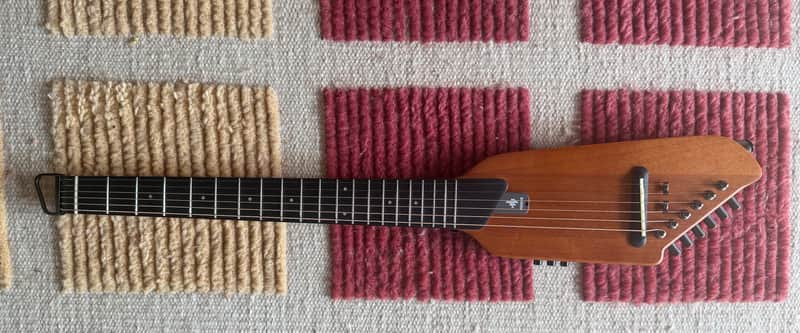 Donner HUSH-I Silent Acoustic-Electric Guitar 2023 - Mahogany — Natural image 1
