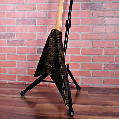 Jackson USA Custom Shop 10-String Players Choice Dan Spitz Quilted Maple 1990's Transparent Black image 12