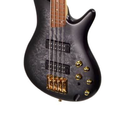 Ibanez SR300EDX-BZM 4-String Active Bass Guitar – Black Ice Matte 2025 - Black Ice Matte image 7
