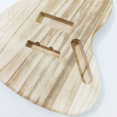 Unfinished DIY Project Paulownia Wood Jazz Bass Style Body image 14