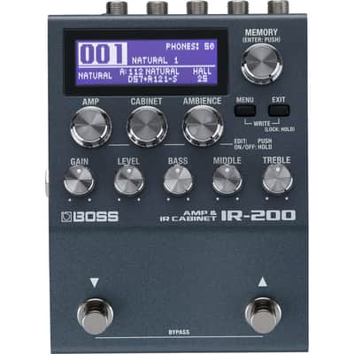 Boss IR-200 Amp and Cabinet Processor Pedal, Open Box (Like New) image 1