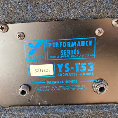 Yorkville Performance Series YS-153 15" 300-Watt Passive Speakers (pair) & Cables image 2