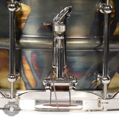 Joyful Noise 6.5x14 TKO Tailpipe Patina Brass Snare Drum w/Bright Nickel Hdw Sealed with Clear Carnauba Wax image 4
