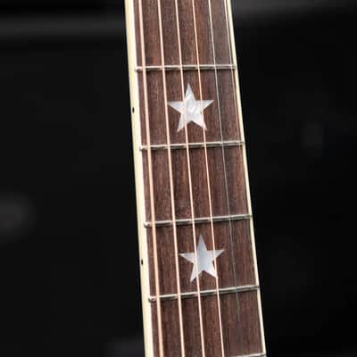 Epiphone Inspired by Gibson J-180 LS Acoustic/Electric Guitar - Frost Blue with Hardshell Case image 8