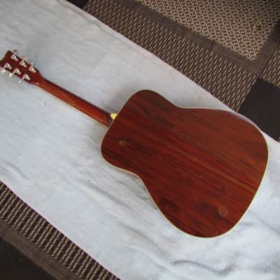 Yamaha FG-300 Orange Label Natural Finish Early 70's? Yamaha FG-300 W/Original Hardshell Case Cool! image 3
