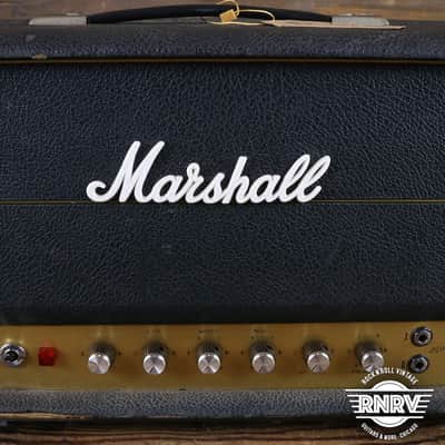 1973 Marshall JMP 1959 Super Lead 2-Channel 100-Watt Guitar Amp Head 1967 - 1975 - Black image 4