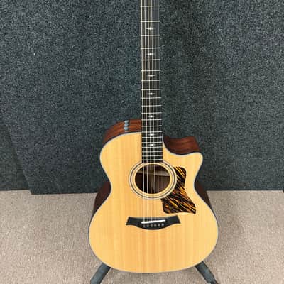 Taylor 314CE Grand Auditorium Acoustic/Electric Guitar with V-Class Bracing, ES2 Pickup & Hardshell Case 2024 - Natural image 2