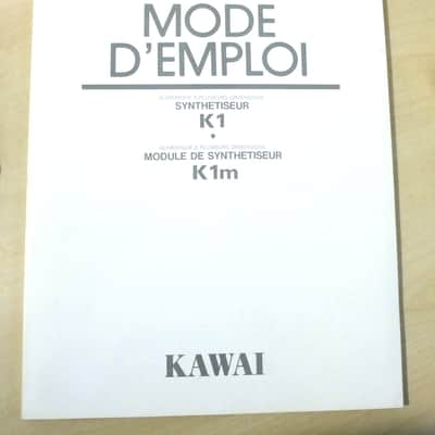 KAWAI K1. Lote manuales y plantilla