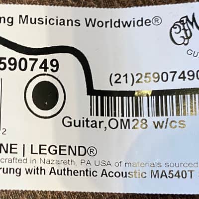 Martin Standard Series OM-28 Acoustic Guitar image 13
