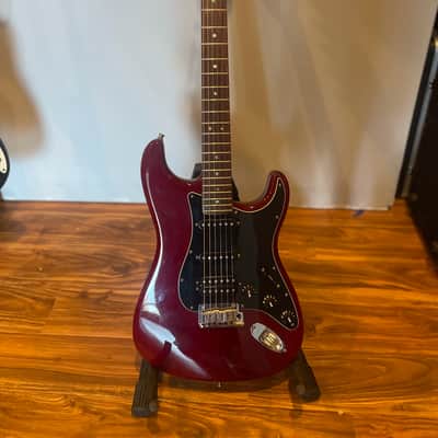 Fender American Select Mahogany Stratocaster HSS with Rosewood Fretboard 2005 - 2011 - Crimson Red Transparent image 9