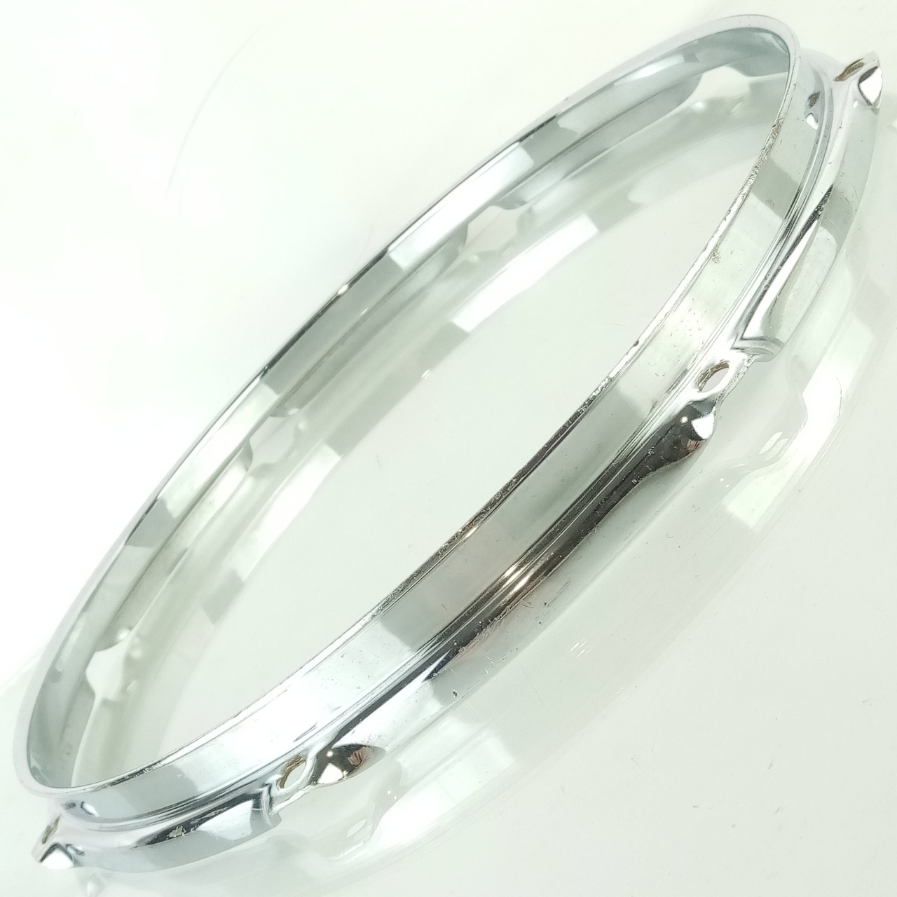 Ludwig 13"8Lug Snare/Tom Drum 2.3mm Batter Rim/Hoop Chrome Triple Flange Vintage — main photograph