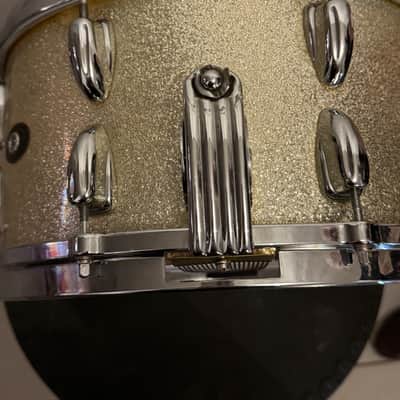 Slingerland 59/60 Radio King Super Gene Krupa 14X7 Silver Sparkle unique custom order features image 6